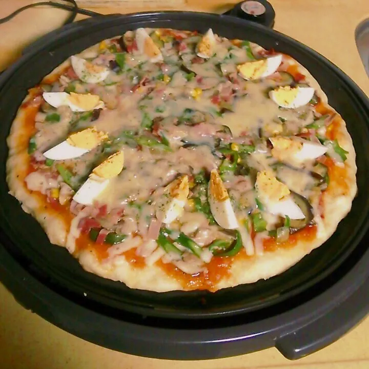 ホットプレートで☆pizza☆|みきさん