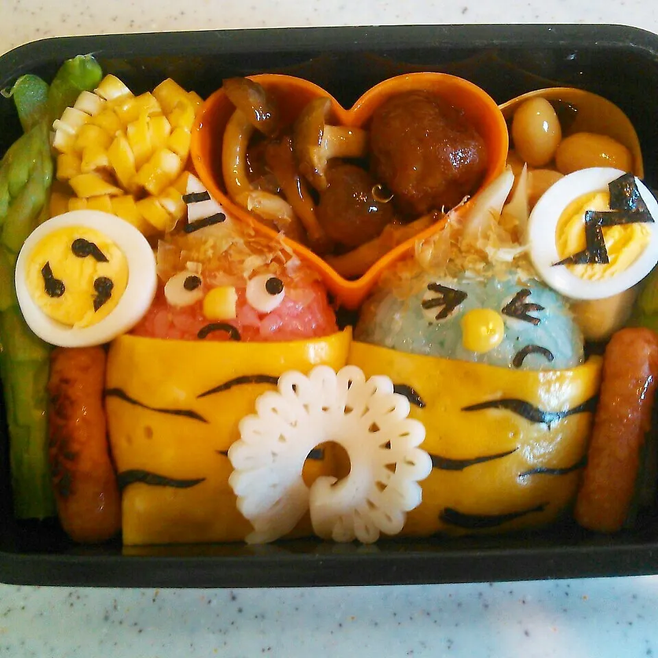 赤鬼・青鬼弁当|あおあおさん