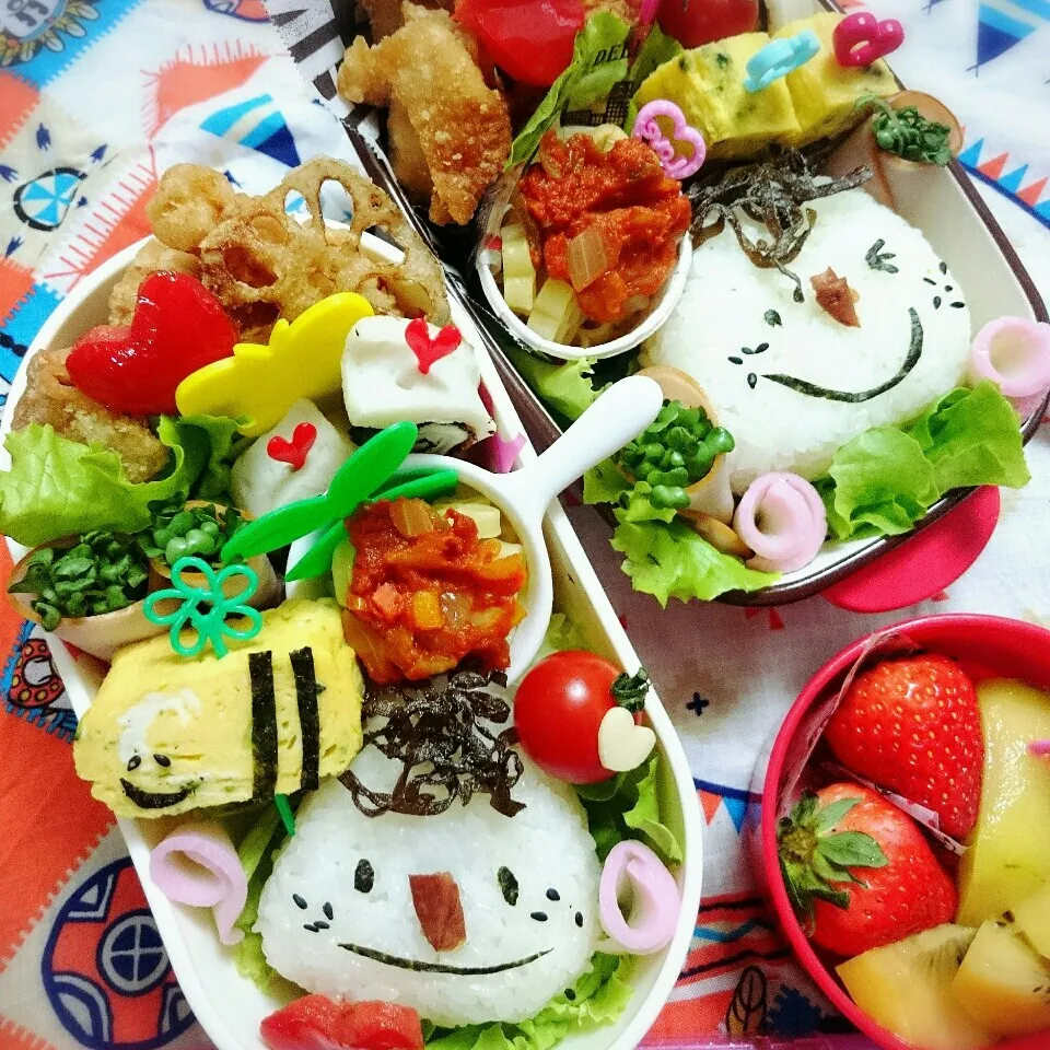 Jk＆おちび遠足 お弁当🍀|ようさん