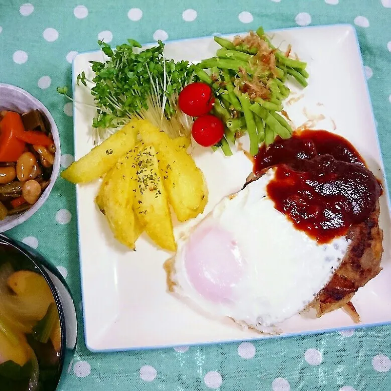 旦那夜勤前一足お先夕食♪|ようさん