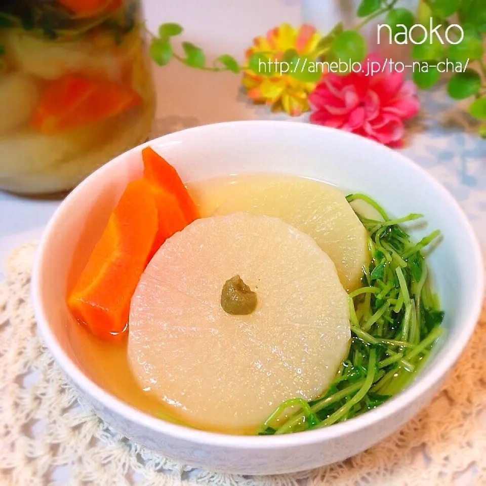 しっかり染み込む薄味♡﻿大根のコンソメ煮♡﻿|n＊さん