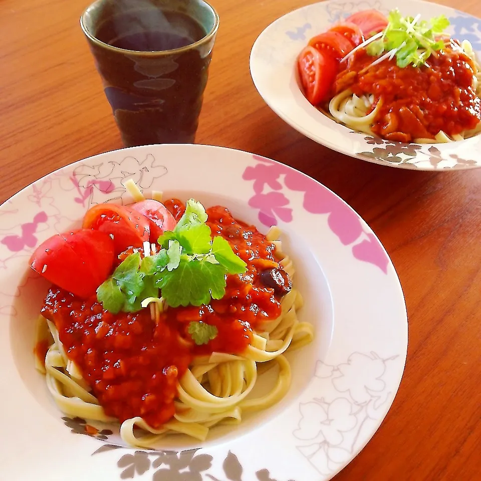 だだちゃ豆のフィットチーネ風パスタアラビアータ|@chieko_tanabe_さん