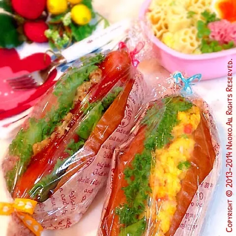 Snapdishの料理写真:JK♡﻿カラフル野菜のオムドッグ弁当♡﻿|n＊さん