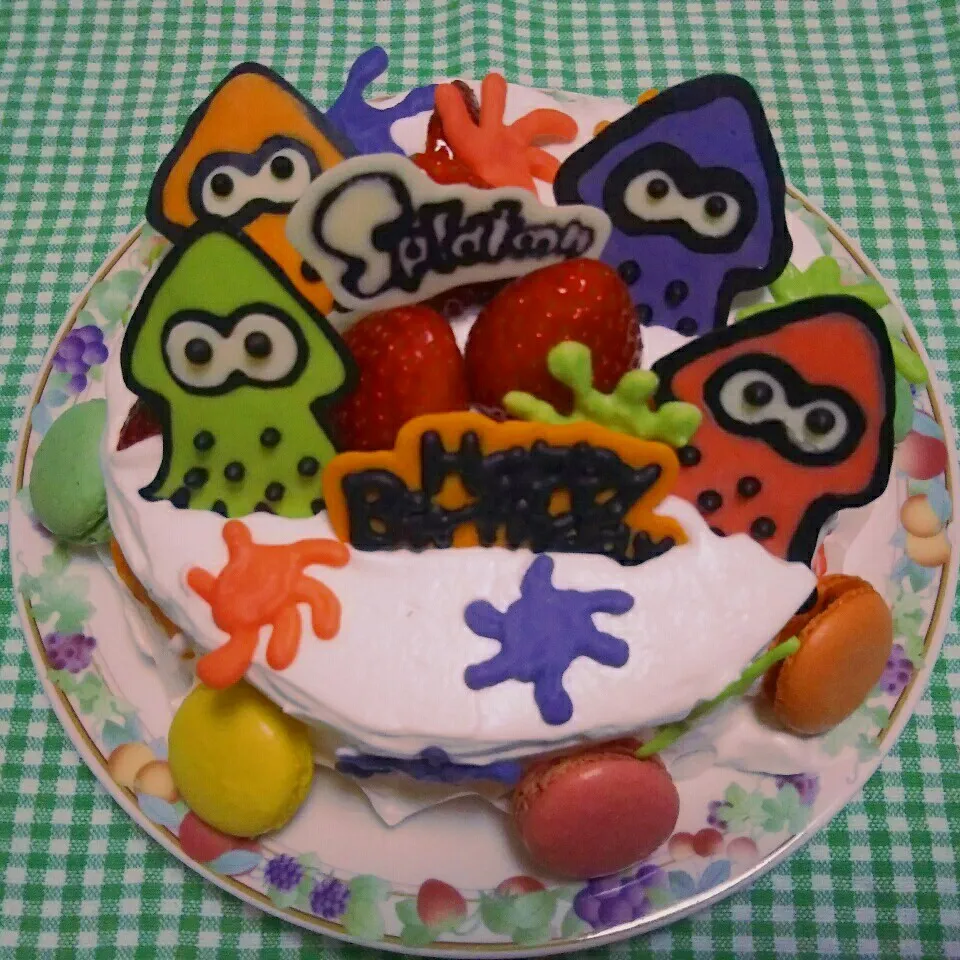 スプラトゥーンのBirthdayケーキ|バンビさん