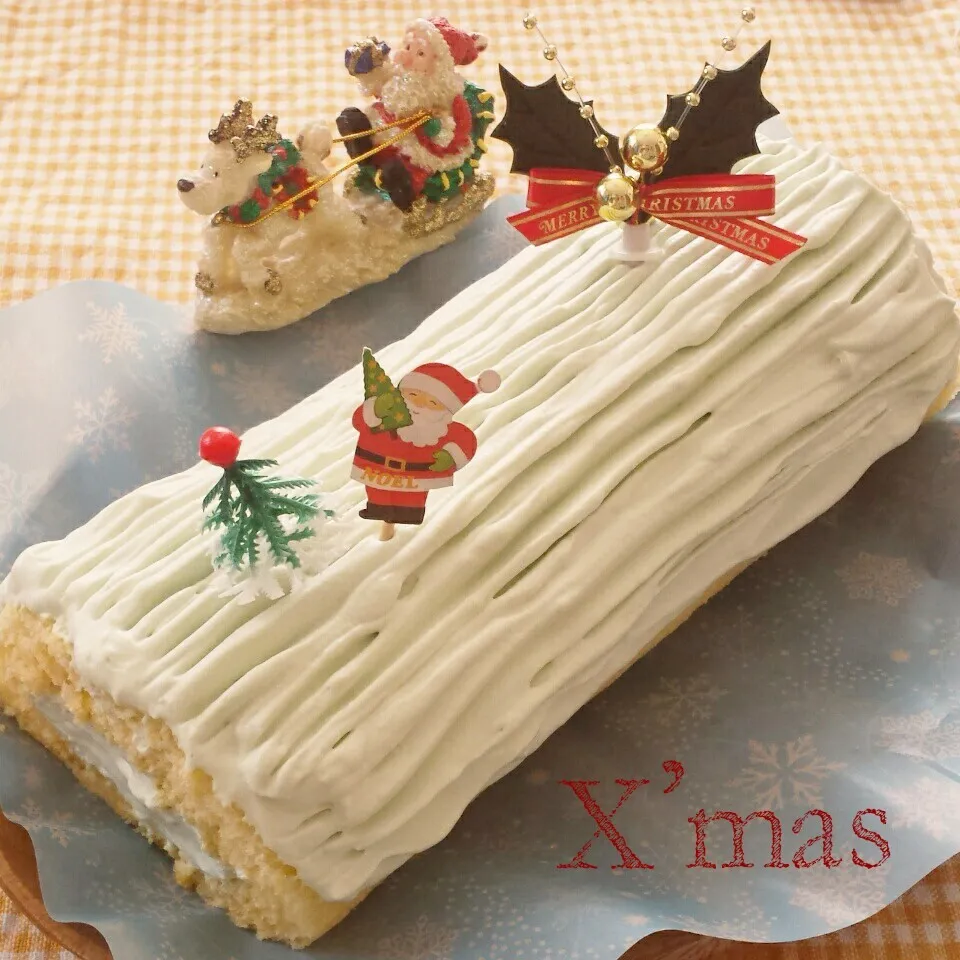 X'masロールケーキ|バンビさん