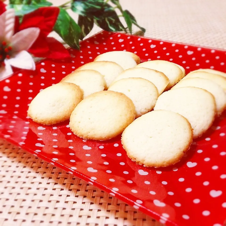 ラングドシャ風！適当に作ったマスカルポーネのクッキー旨ｯ♡﻿|n＊さん