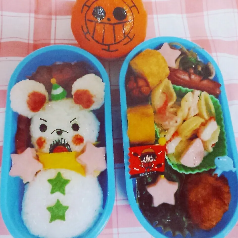 ﾍﾞﾎﾟ雪だるま弁当|バンビさん