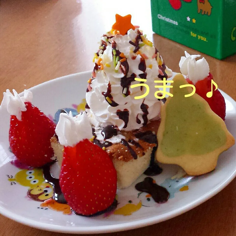 ﾘﾒｲｸ!! ｸﾘｽﾏｽｹｰｷの残りでｱﾚﾝｼﾞｽｲｰﾂ完成|バンビさん