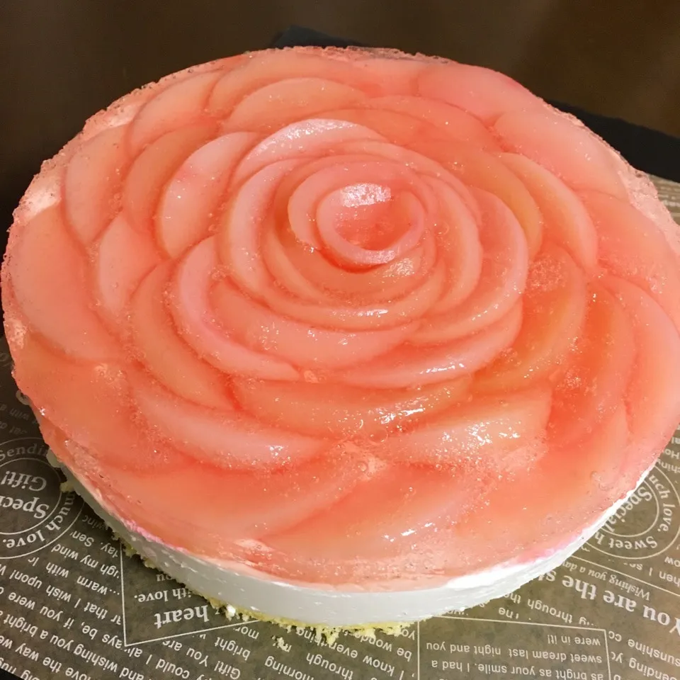 薔薇のレアチーズケーキ|すと☺︎*☻さん