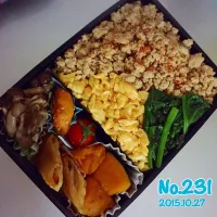 Snapdishの料理写真:《No.231》そぼろ弁当|naokkumabonyariさん