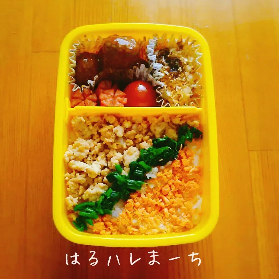 年少さんお弁当☆139日目☆三色ご飯のお弁当|桂華-kei-さん