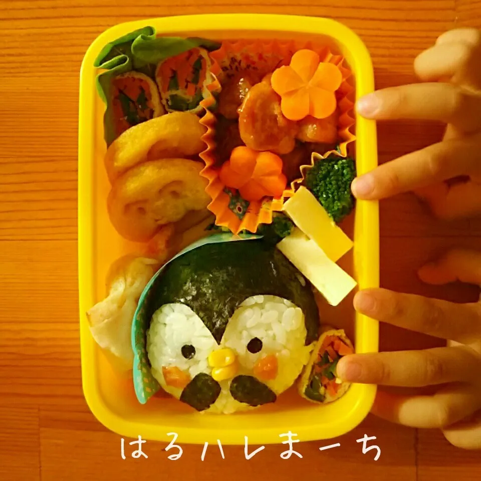 年少さんお弁当☆58日目☆ペンギンもぐもぐお弁当|桂華-kei-さん