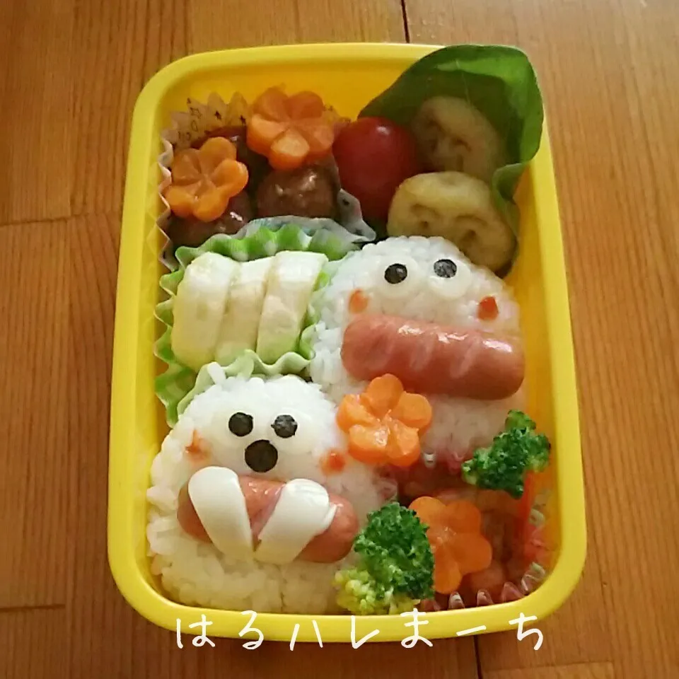 年少さんお弁当☆55日目☆ウインナー食べちゃった😁|桂華-kei-さん