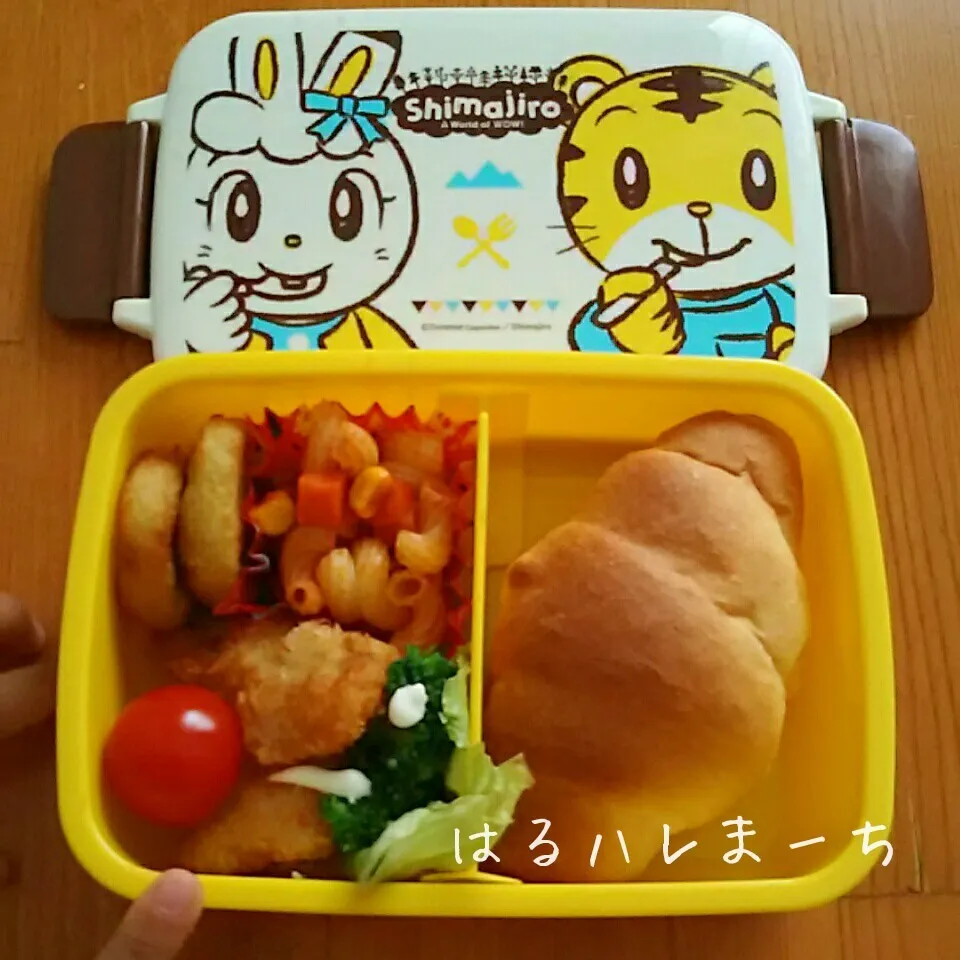 Snapdishの料理写真:年少さんお弁当☆52日目☆お弁当再開！新しいお弁当箱で♪|桂華-kei-さん