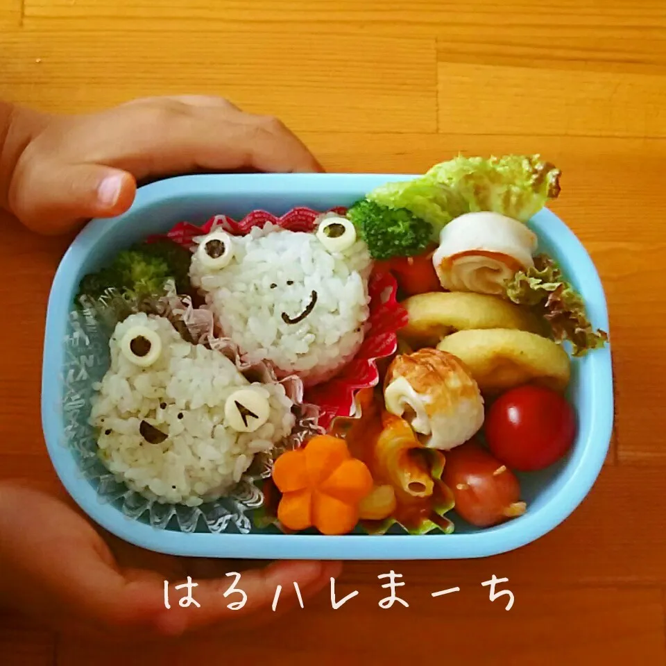 年少さんお弁当☆36日目☆ケロケロ弁当🐸|桂華-kei-さん