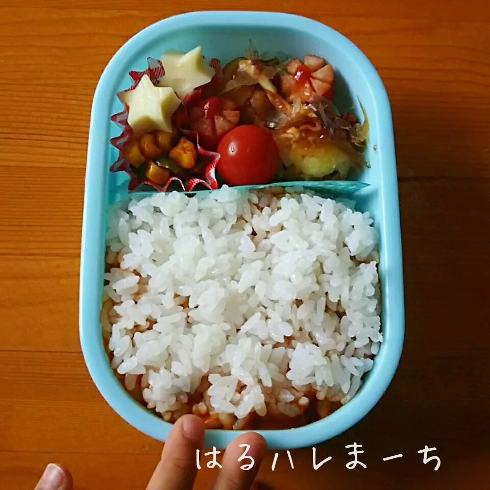 年少さんお弁当☆35日目☆ご飯の下にかくれんぼ|桂華-kei-さん