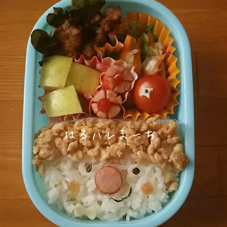 年少さんお弁当☆27日目☆鶏そぼろご飯弁当|桂華-kei-さん