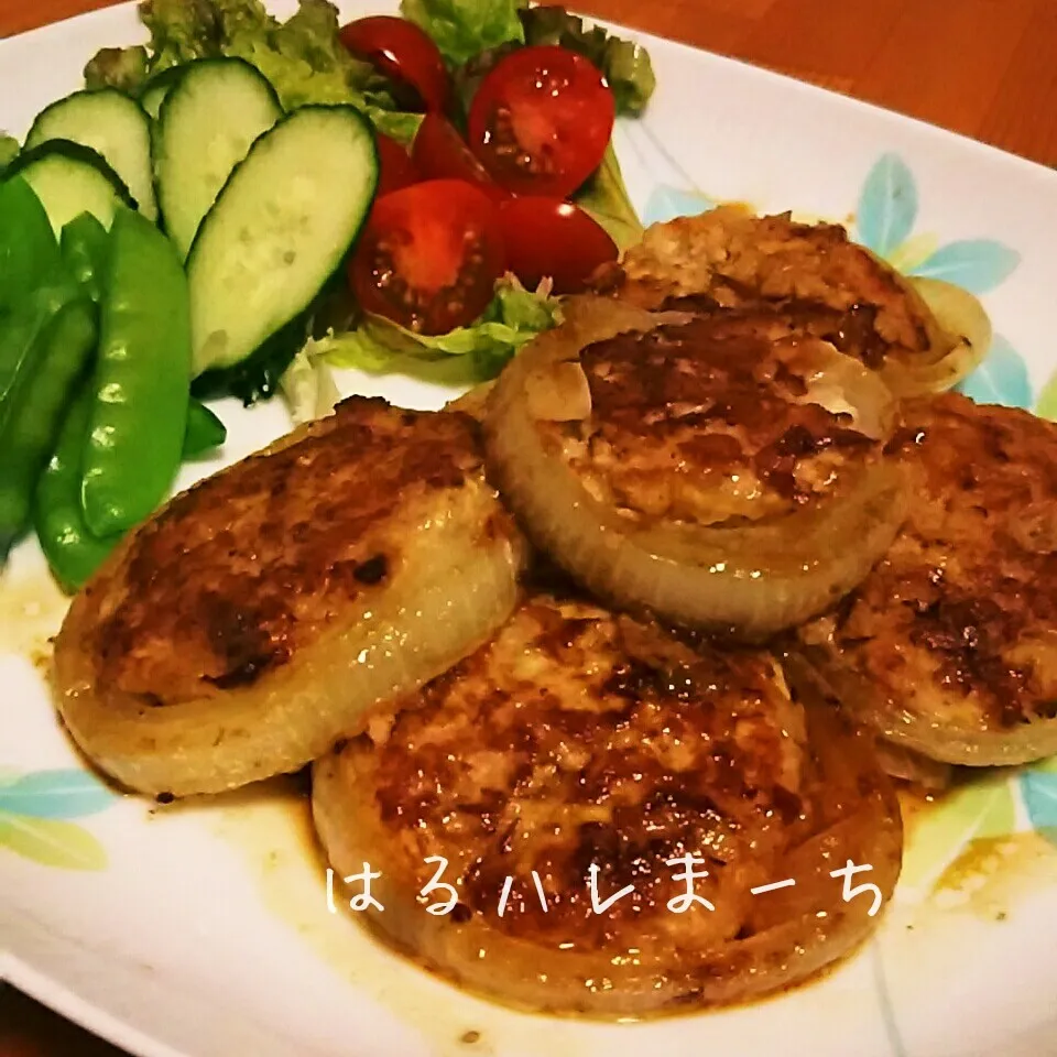 豆腐でかさまし☆玉ねぎのふわふわ肉詰め|桂華-kei-さん