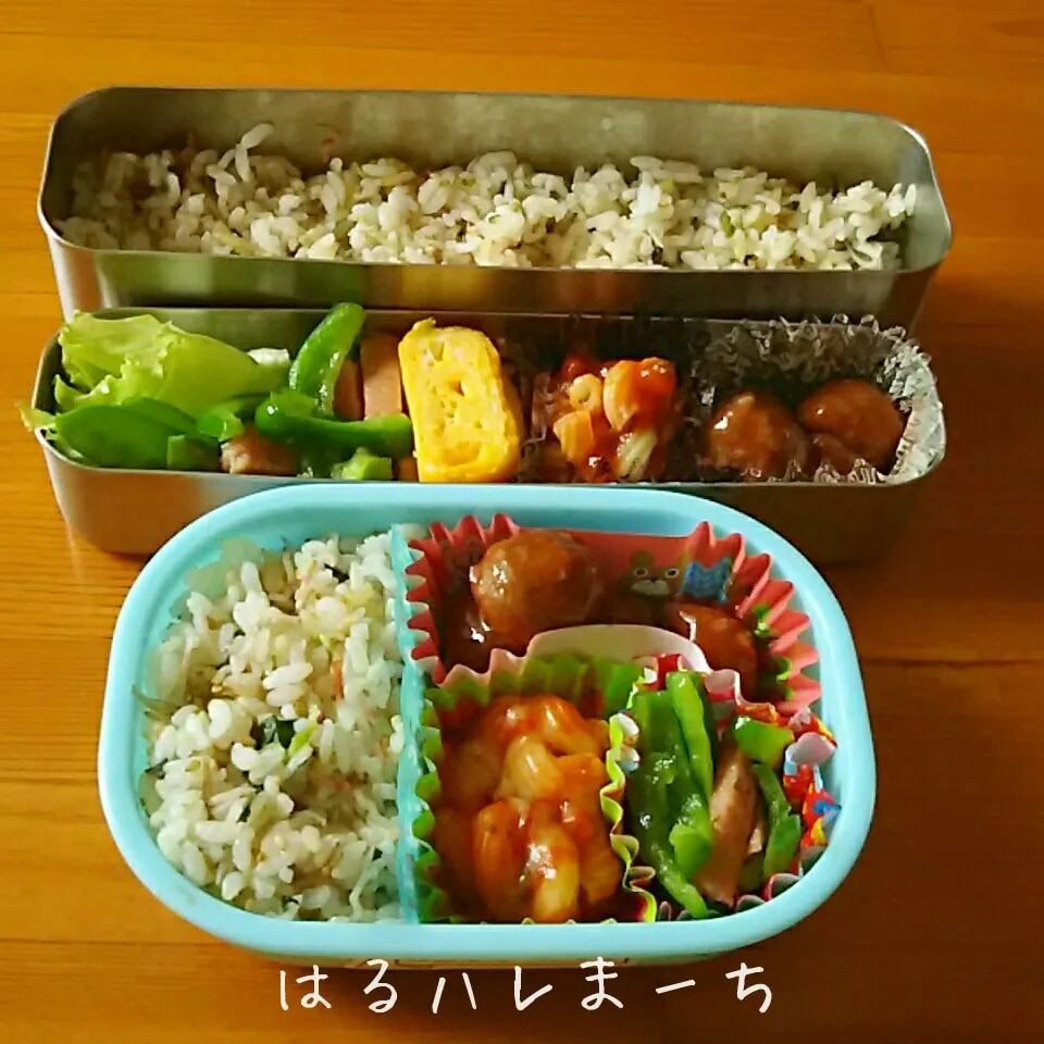 年少さんお弁当☆18日目☆お父さんと一緒♪|桂華-kei-さん