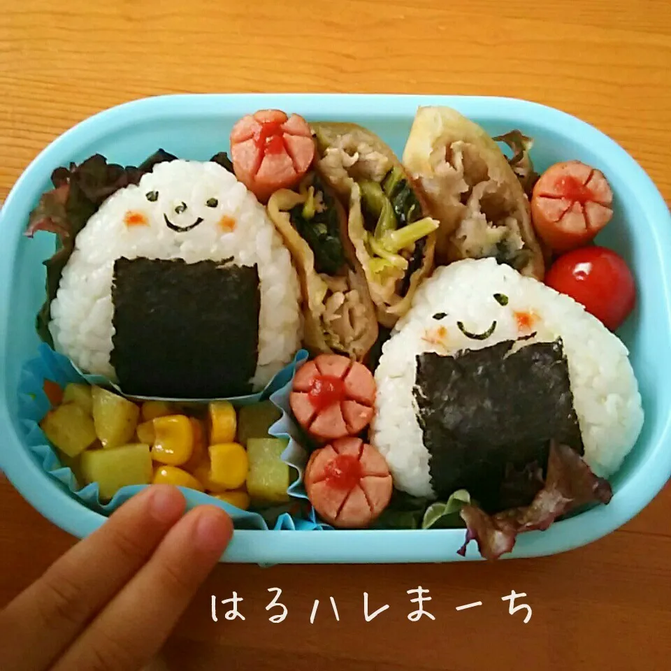 年少さんお弁当☆16日目☆おにぎりくんと一緒|桂華-kei-さん