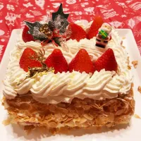 Snapdishの料理写真:2017クリスマスケーキ☆ナポレオンパイ☆|りえぽんさん