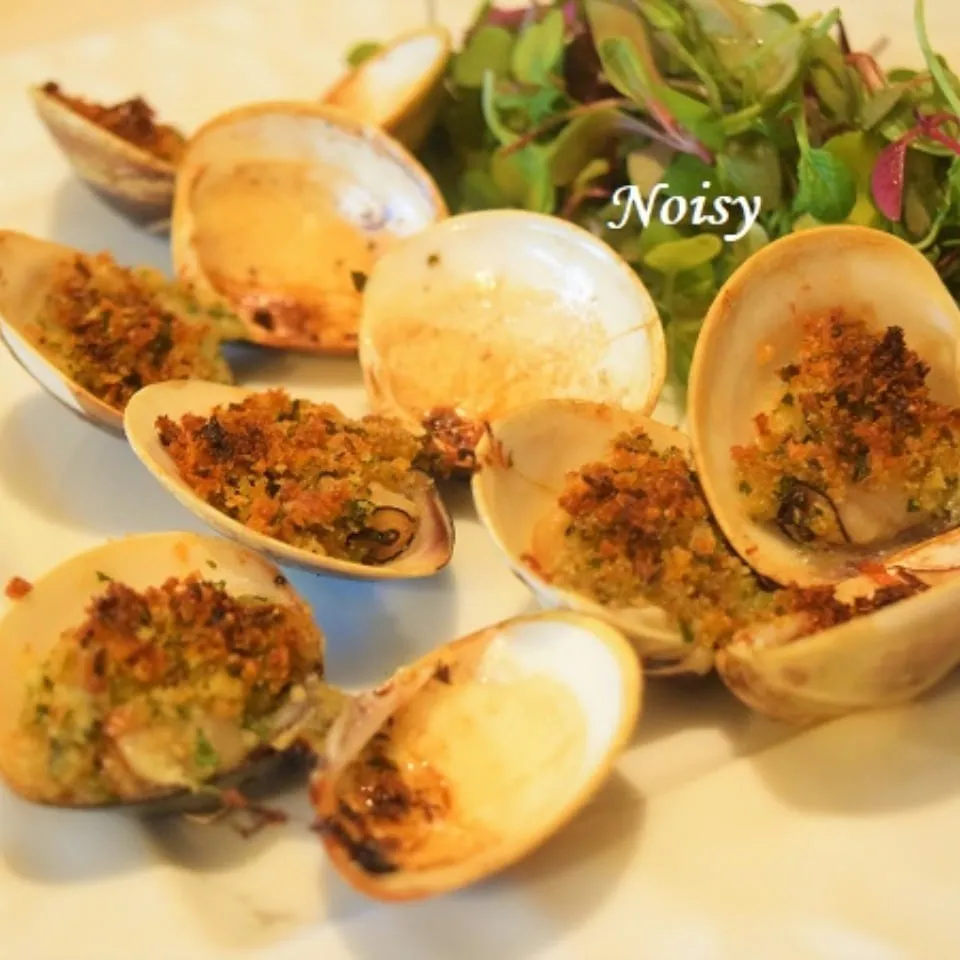 【勝手にペコリお別れ祭】ハマグリの香草パン粉焼き|Noisyさん