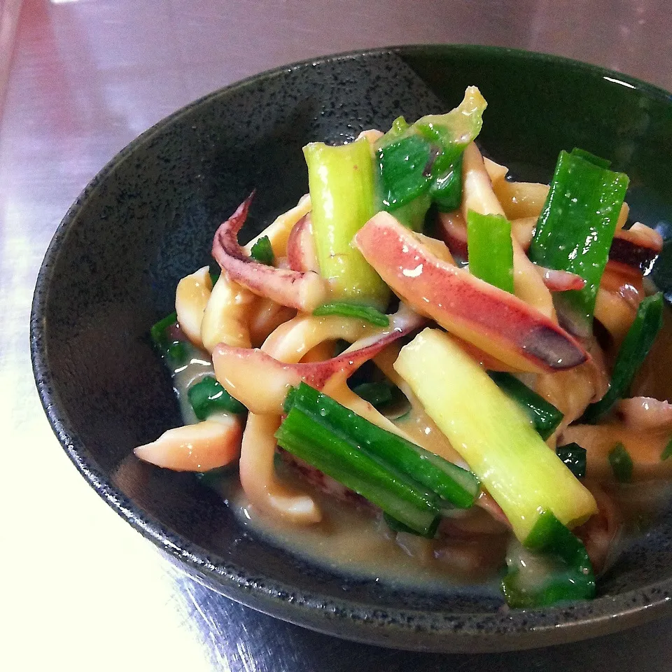 イカとねぎのぬた☆|あずきさん