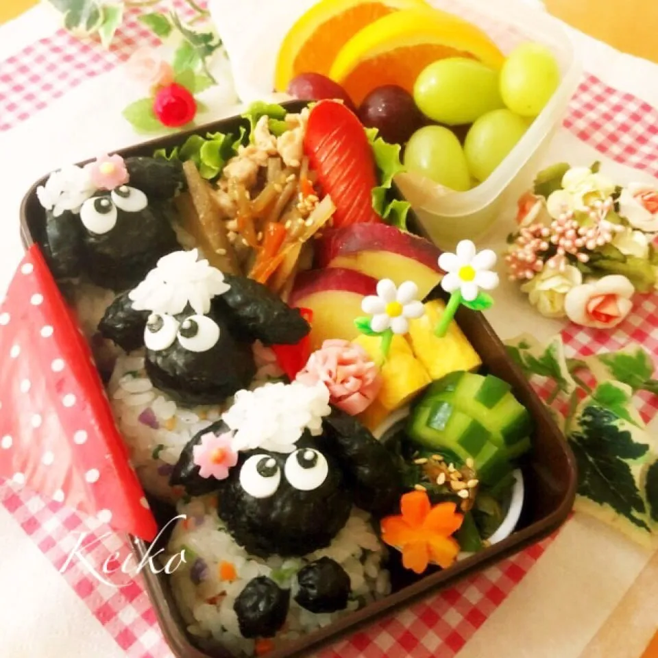 ひつじのショーンのコロコロおにぎり弁当🌸|恵子❤️さん