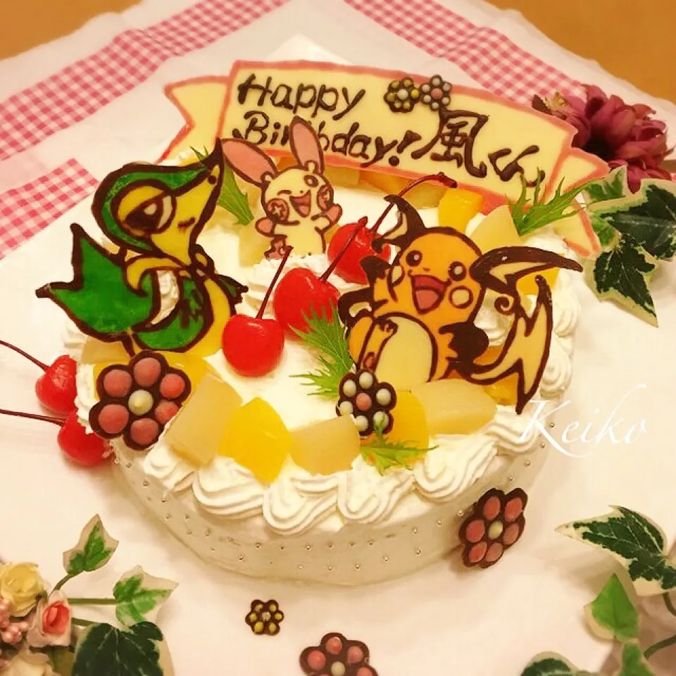 ポケモンお誕生日ケーキ .。.:*☆|恵子❤️さん