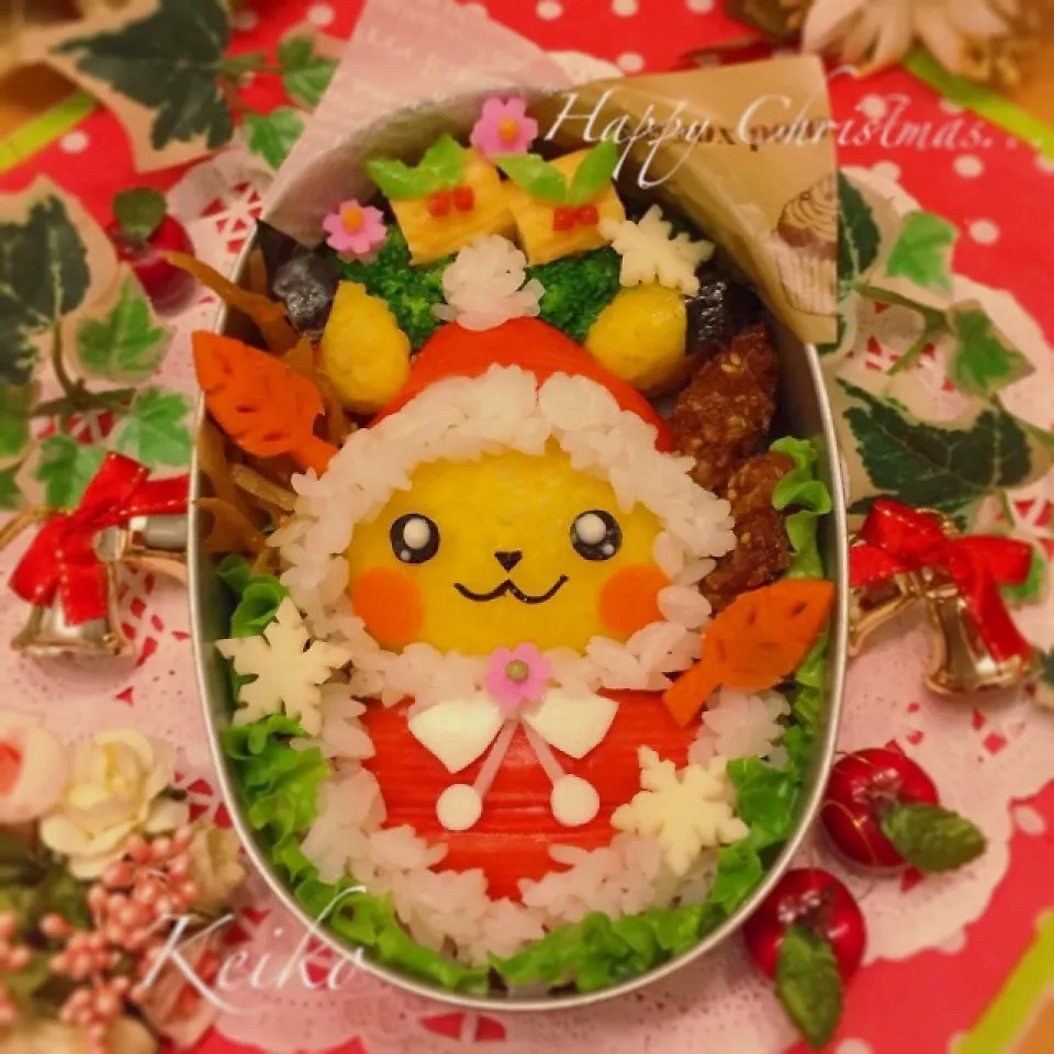 ピカチュウサンタのXmas弁当.｡.:*☆|恵子❤️さん