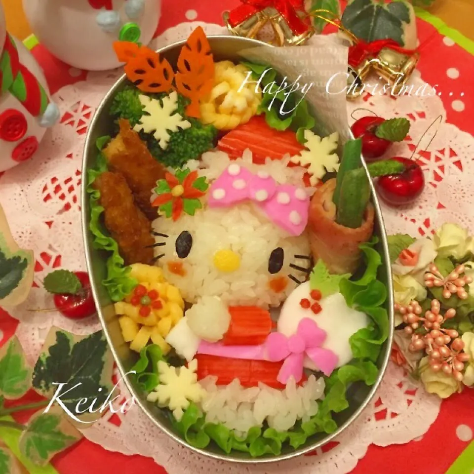 キティサンタのXmas弁当.｡.:*☆|恵子❤️さん