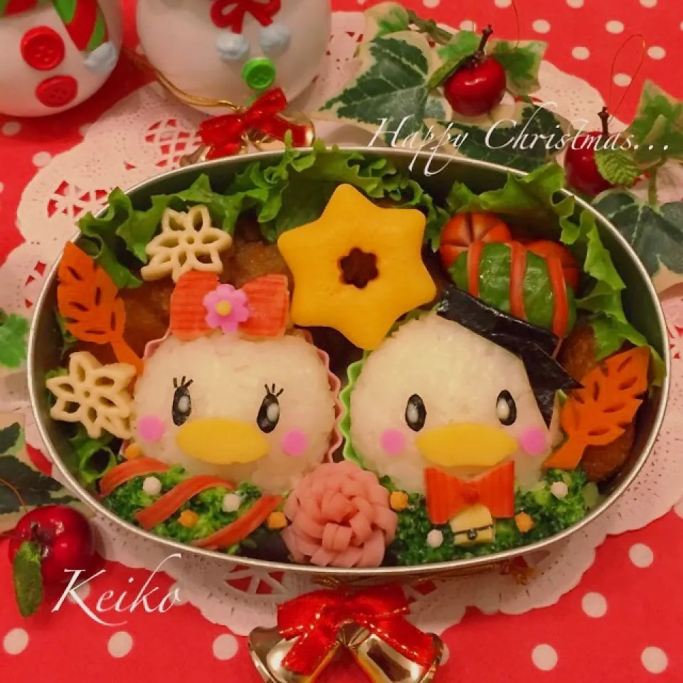 つむつむドナルド&デイジーのクリスマス弁当♡|恵子❤️さん