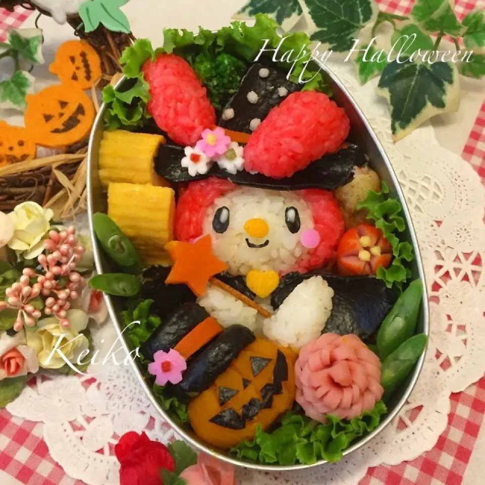 魔女っ子マイメロディのハロウィン弁当.｡.:*♡|恵子❤️さん