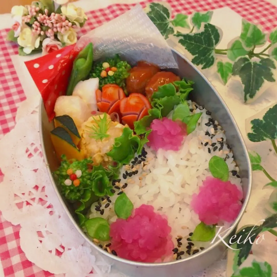 柴漬けの紫陽花弁当.｡.:*♡|恵子❤️さん