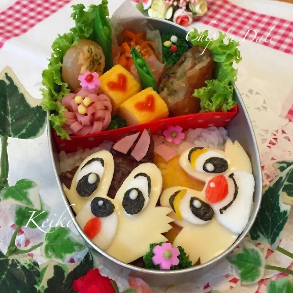 チップ&デールいつも一緒♡のお弁当|恵子❤️さん