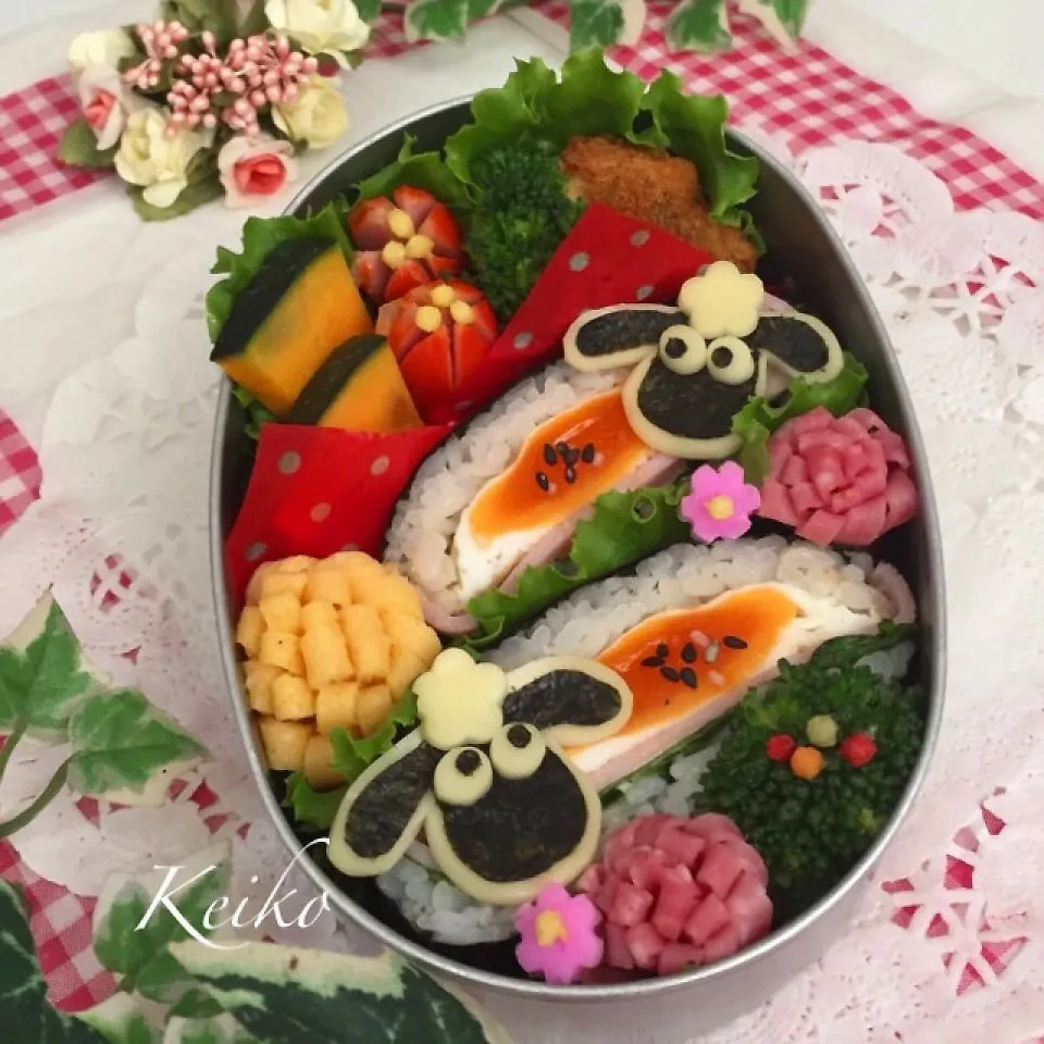 羊のショーンでおにぎらず弁当♡|恵子❤️さん