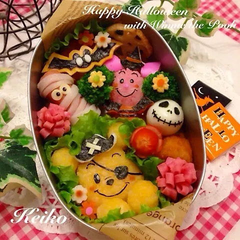 海賊プーさんのハロウィン弁当♡|恵子❤️さん