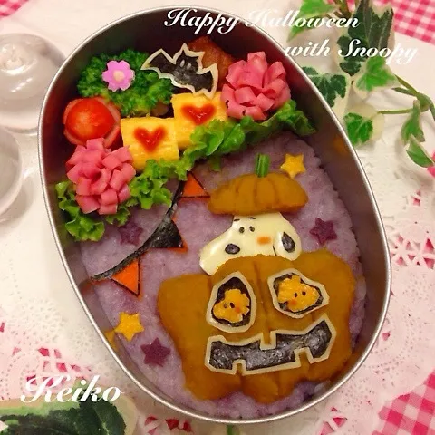 ひょっこりスヌーピー☆ハロウィン弁当|恵子❤️さん