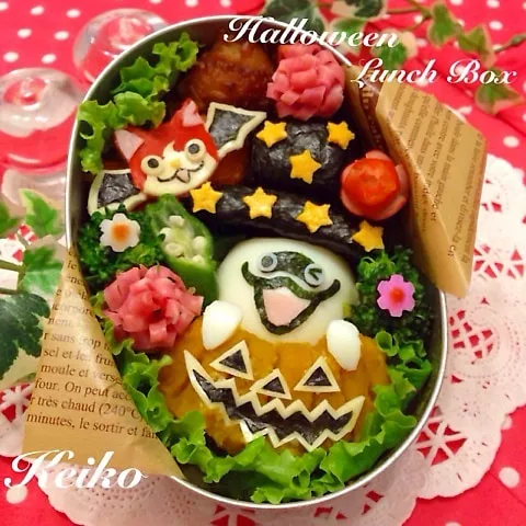 妖怪ウォッチでハロウィンだニャン♡弁当|恵子❤️さん