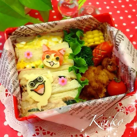 ジバニャン&ウィスパー弁当☆|恵子❤️さん