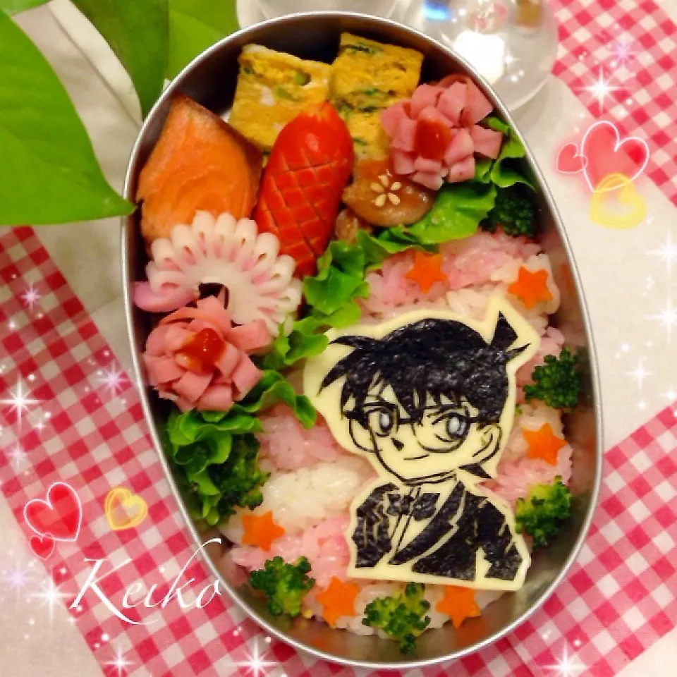 コナン海苔切り弁当♡|恵子❤️さん