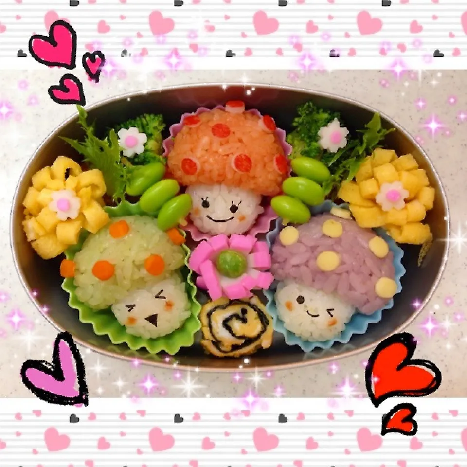 秋☆きのこちゃん弁当|恵子❤️さん