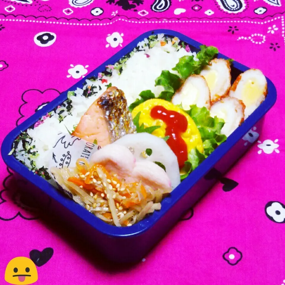 息子のお弁当(強制～チーちくの肉巻き😙)|かあたん(元ポップン)さん