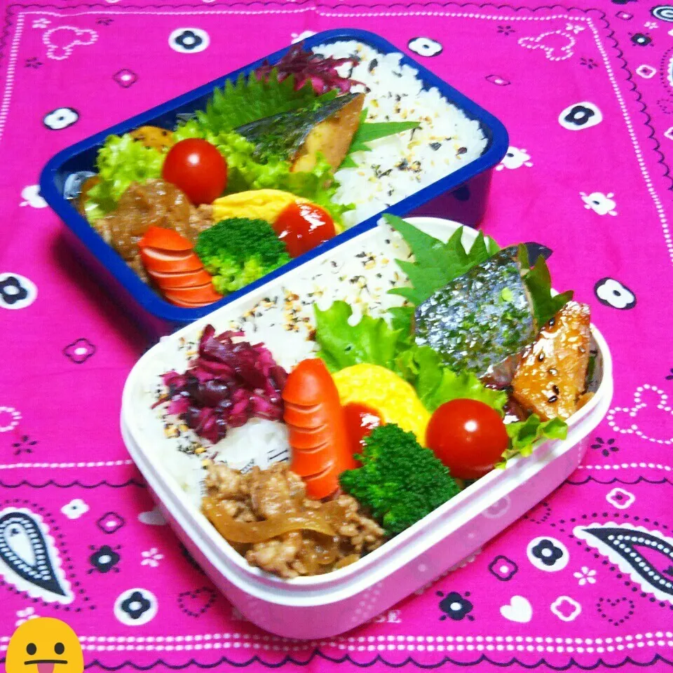 息子のお弁当(強制～さごしの磯風味焼き😬)|かあたん(元ポップン)さん