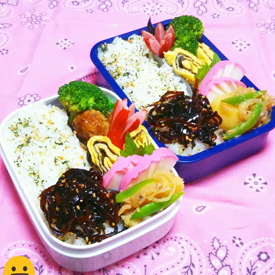 息子のお弁当(強制～冷蔵庫にある物で😬)|かあたん(元ポップン)さん