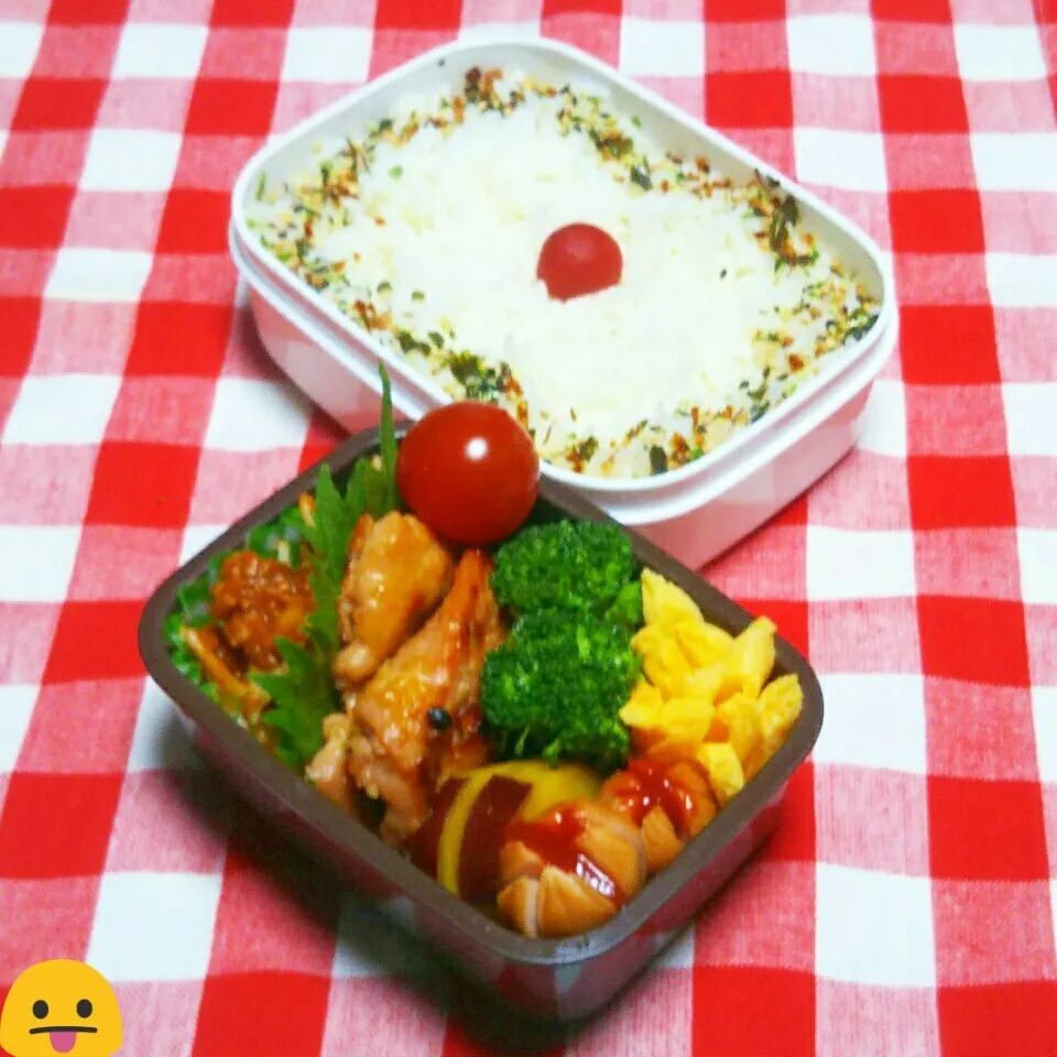 息子のお弁当(強制～薄焼き卵のお花🌼.*😀)|かあたん(元ポップン)さん