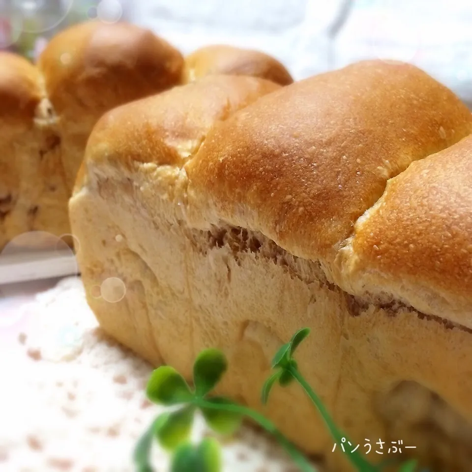 甘酒酵母♡黒糖くるみのミニ山食パン\(//∇//)\|panusabooさん