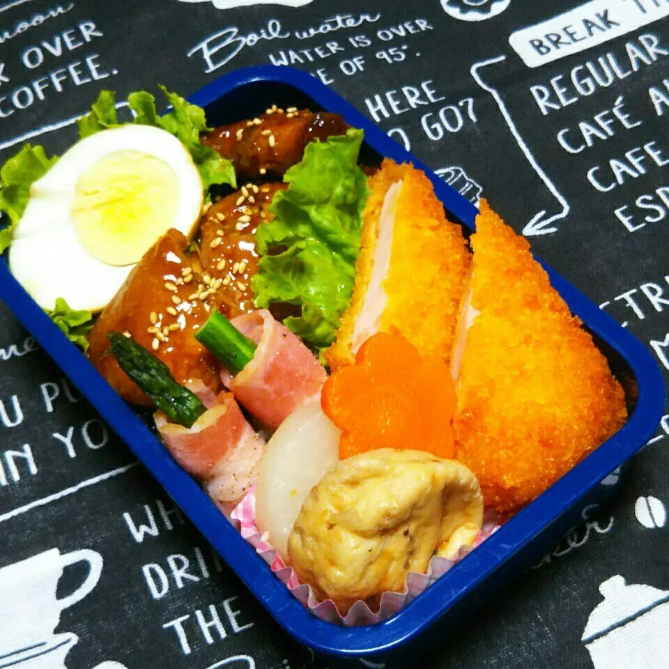 息子のお弁当(久々の、のっけ弁)|かあたん(元ポップン)さん