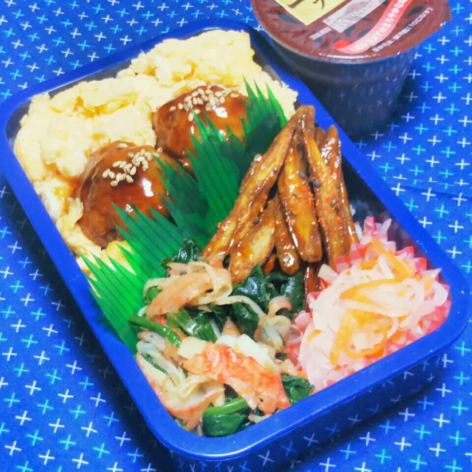 息子のお弁当(いつもののっけ弁)|かあたん(元ポップン)さん