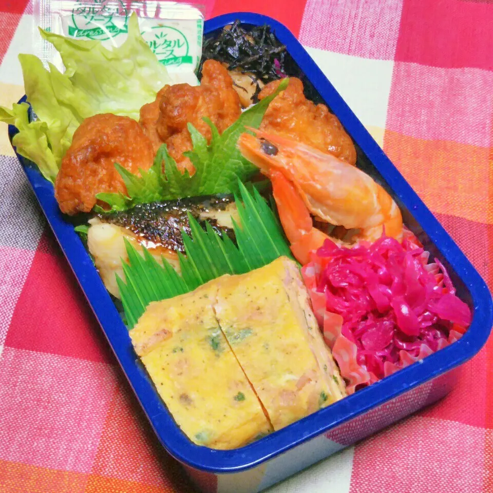 Snapdishの料理写真:息子のお弁当(のっけ弁)|かあたん(元ポップン)さん